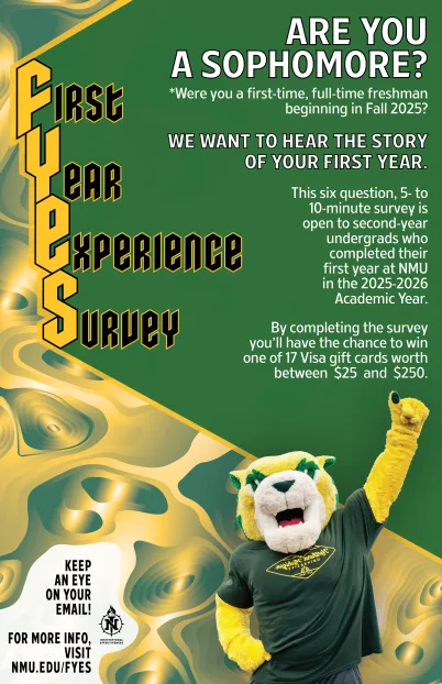 Decorative - First Year Experience Survey Poster for the 2026 cycle