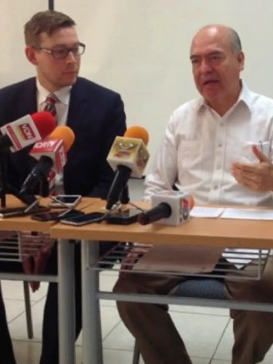 Karl Mercer at a recent press interview