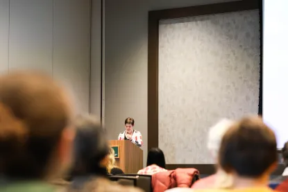 Dr. Zimmer at event