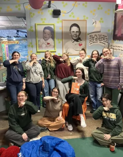 Club ASL students at "Read Along, Sign Along" event