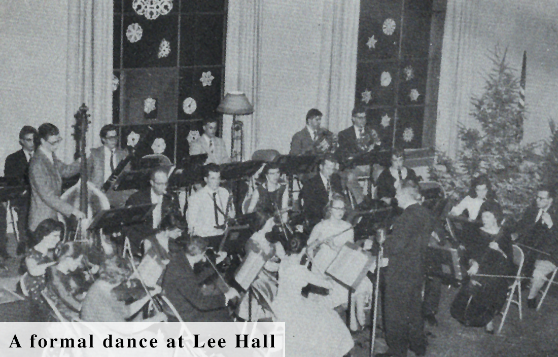 A formal dance in Lee Hall