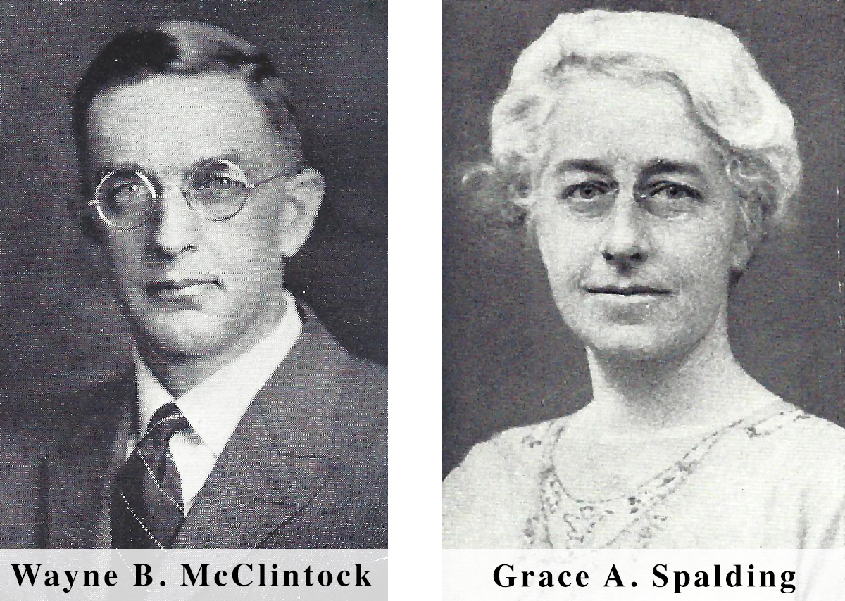 Grace Spalding and Wayne B. McClintock