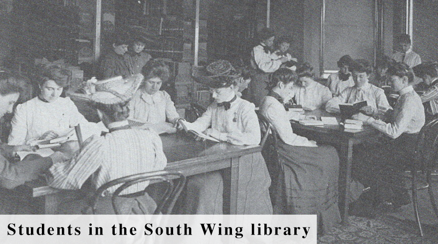 Students study in South Wing early 1900s