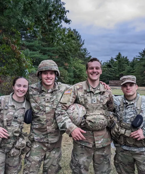 NMU Cadets in the field