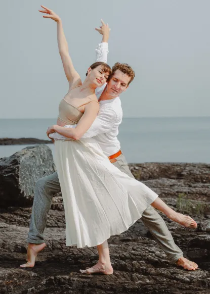 Ballet Dancers on Blackrocks