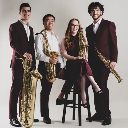 Publicity photo of Cerus Saxophone Quartet