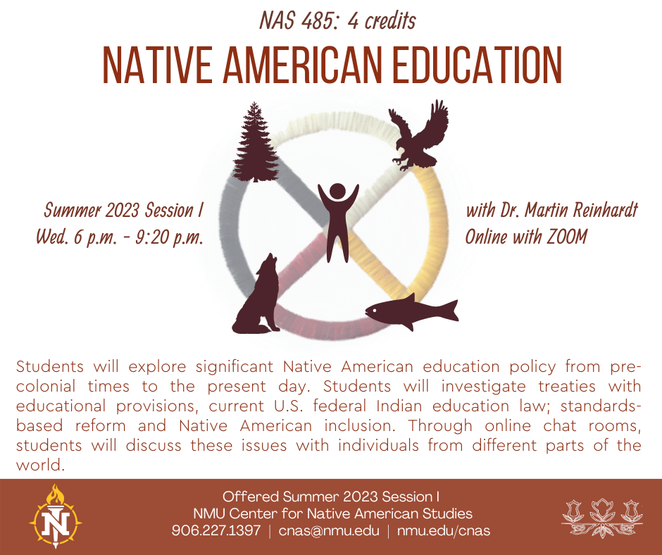 NAS 485: Native American Education :  Click on image for full description in pdf file.