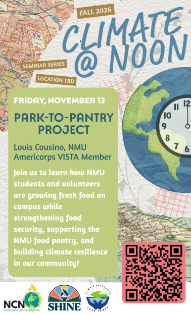 On Friday, November 13, there will be an interdisciplinary panel discussion centered around the Park-to-Pantry Project