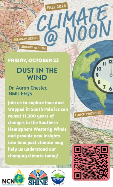 On Friday, October 23, there will be an interdisciplinary panel discussion about predicting climate change based on the Holosene Epoch
