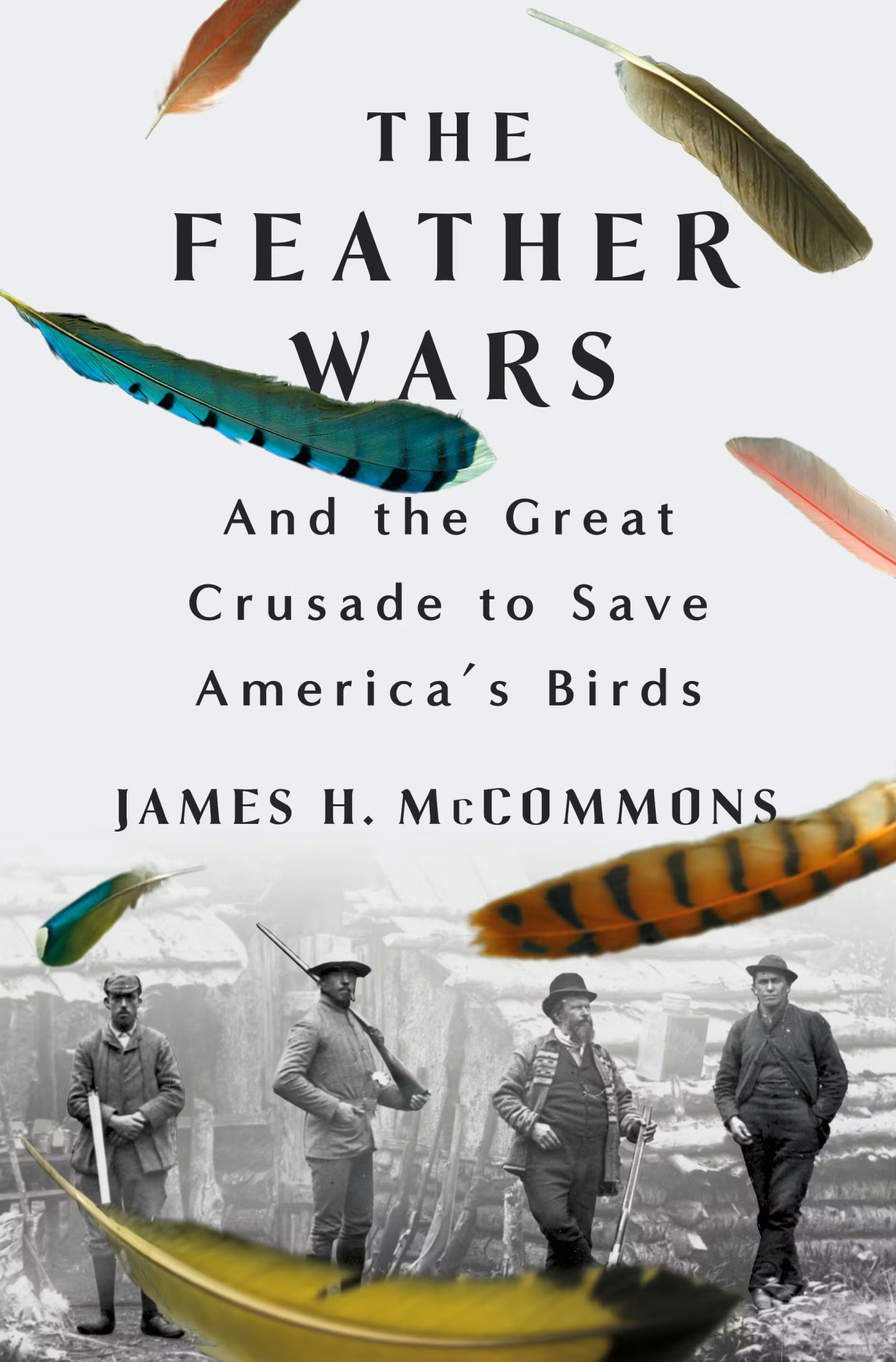 Cover of the book The Feather Wars by NMU faculty member James H. McCommons.