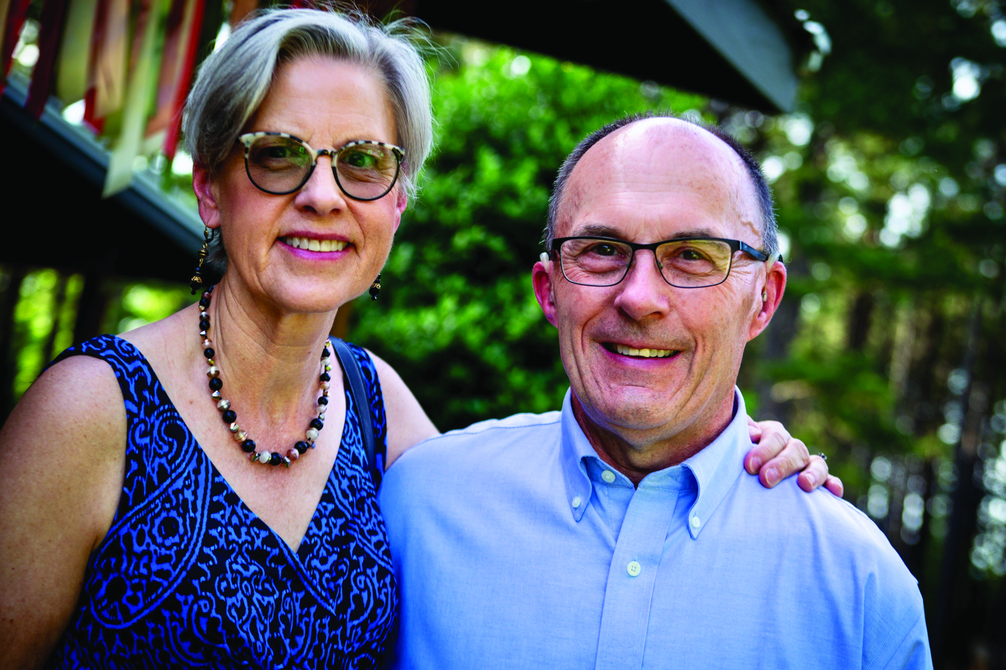 Steve Latus and his wife Ruth Stevens.