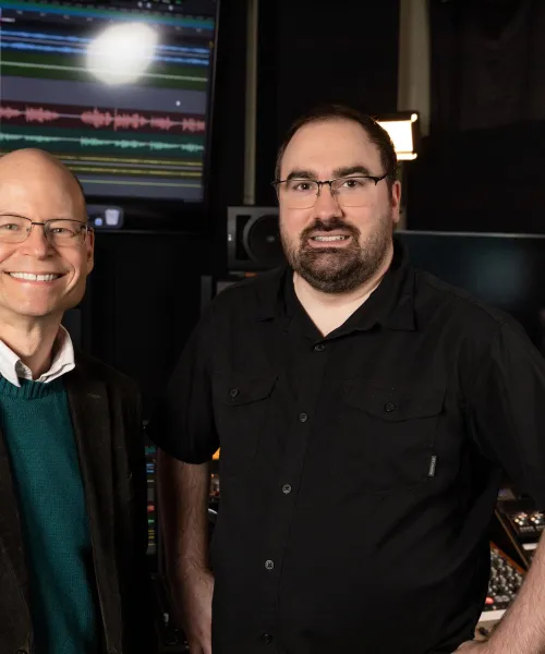 Professors Mark Shevy and Dan Zini.