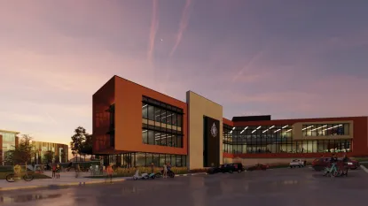 Rendering of the northern enterprise center