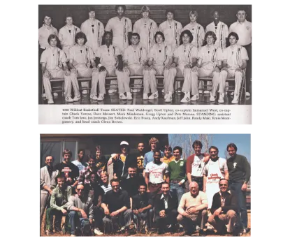 1979-80 and 1980-81 NMU basketball team photos 