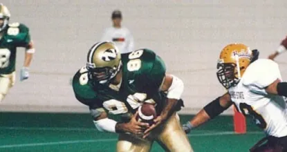 Saleh playing NMU football in 1999
