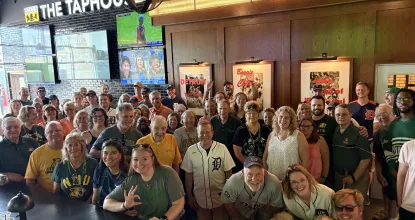 NMU Alumni and Friends at the Detroit Tigers Pre-Game party.