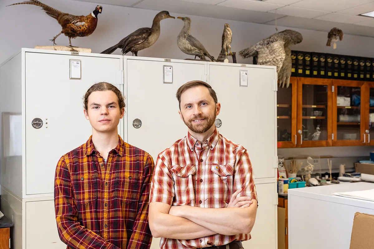 Student Owen Vanantwerpen and Professor Galbreath