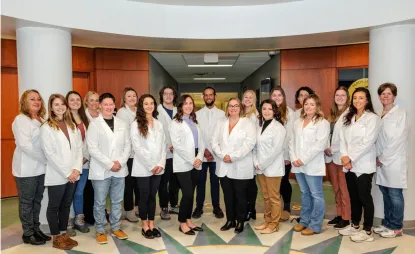 Fall 2025 MSN Students with White Coats
