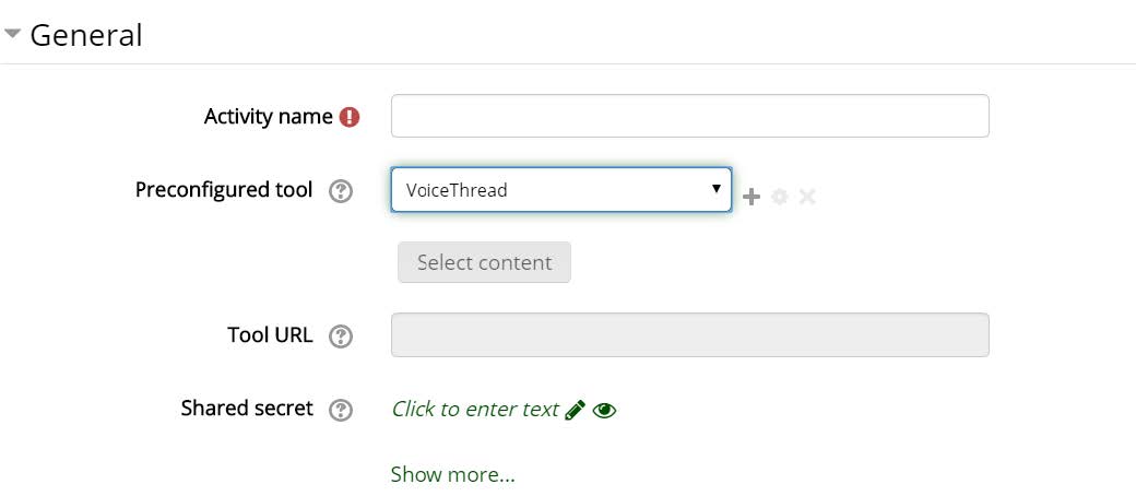 Voice Thread tool addition