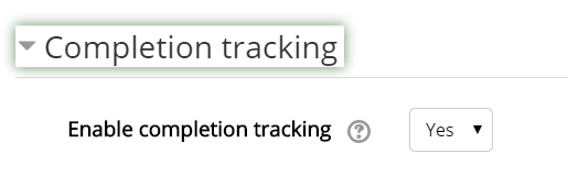 Completion Tracking
