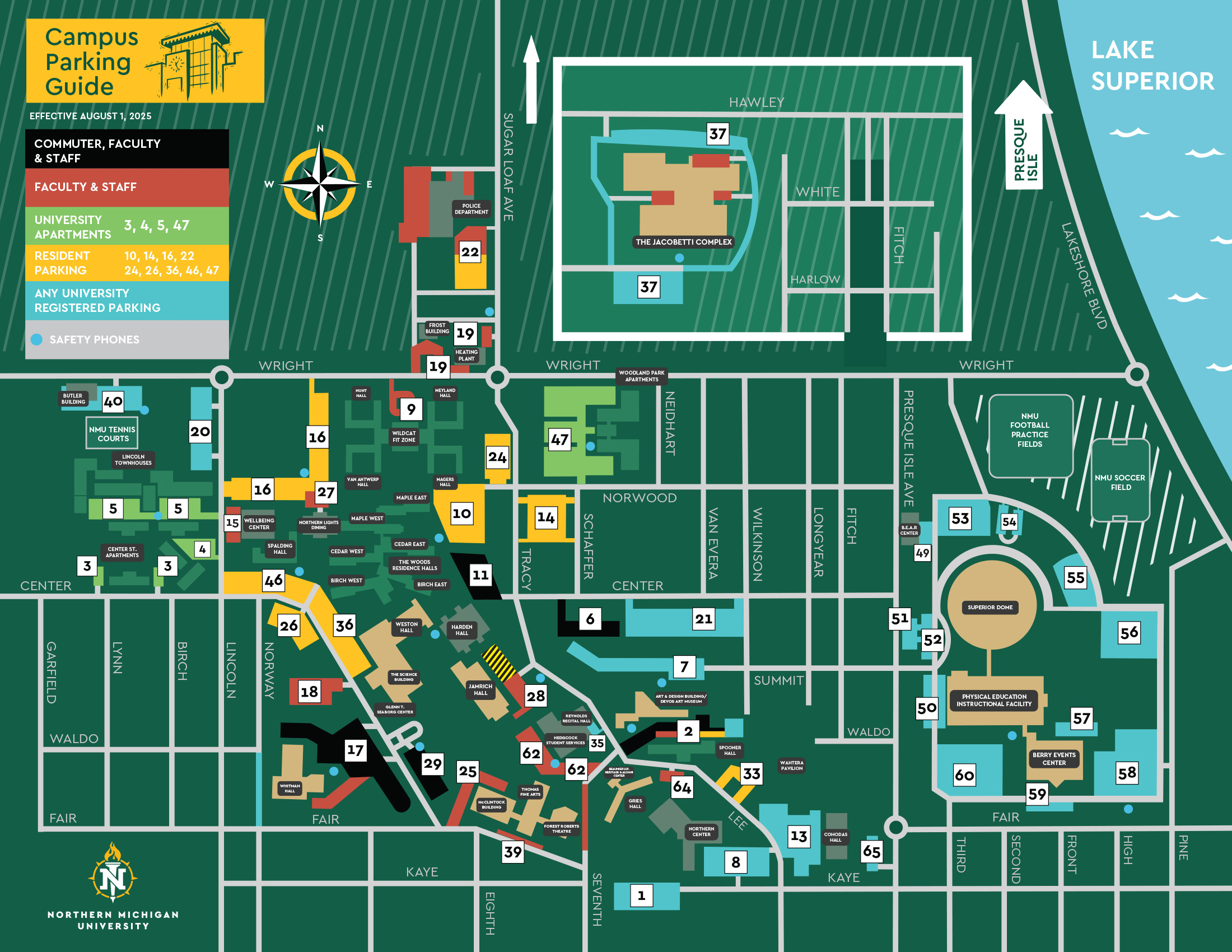 Nmu Mapa De La Universidad Estatal De Michigan