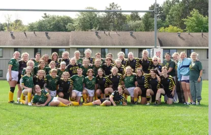 Rugby team photo at Wright St Fields