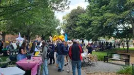 Student Organizations come together with display tables on My Way North Day