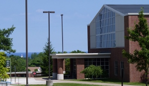 North entrance of Hedgcock