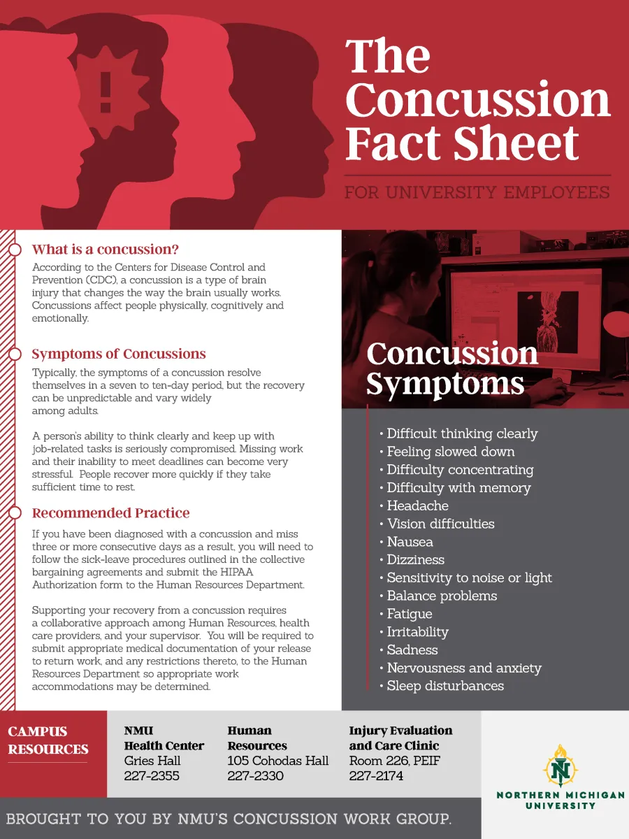 Concussion Fact Sheet for Employees
