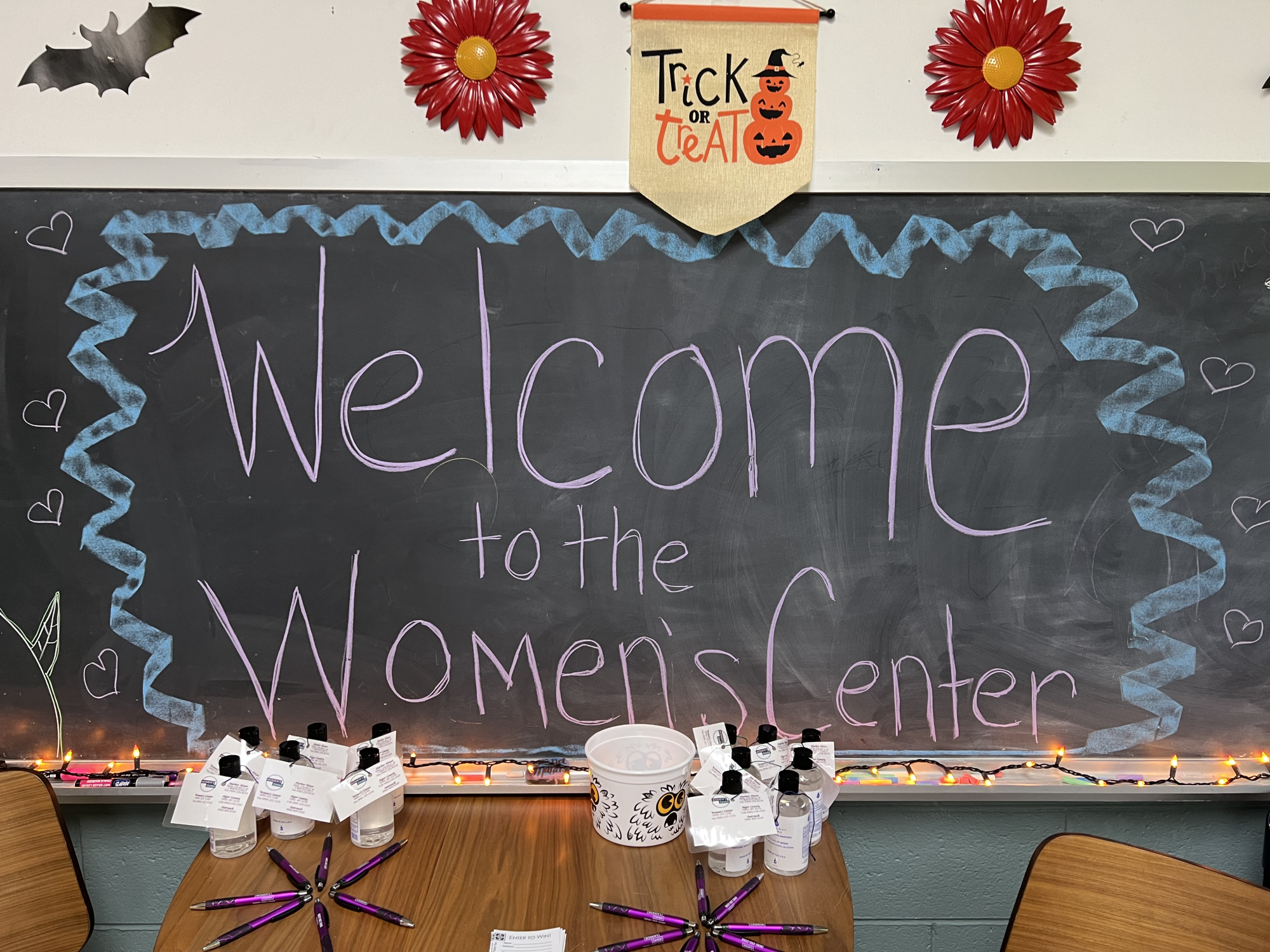 Chalkboard at the Women's Center Munising location