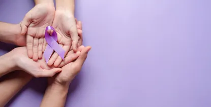 Epilepsy Awareness Purple Ribbon