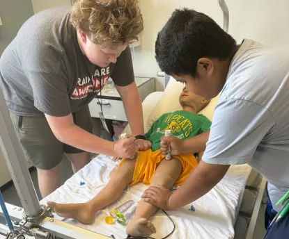 Students Practicing Injecting Epi-Pens