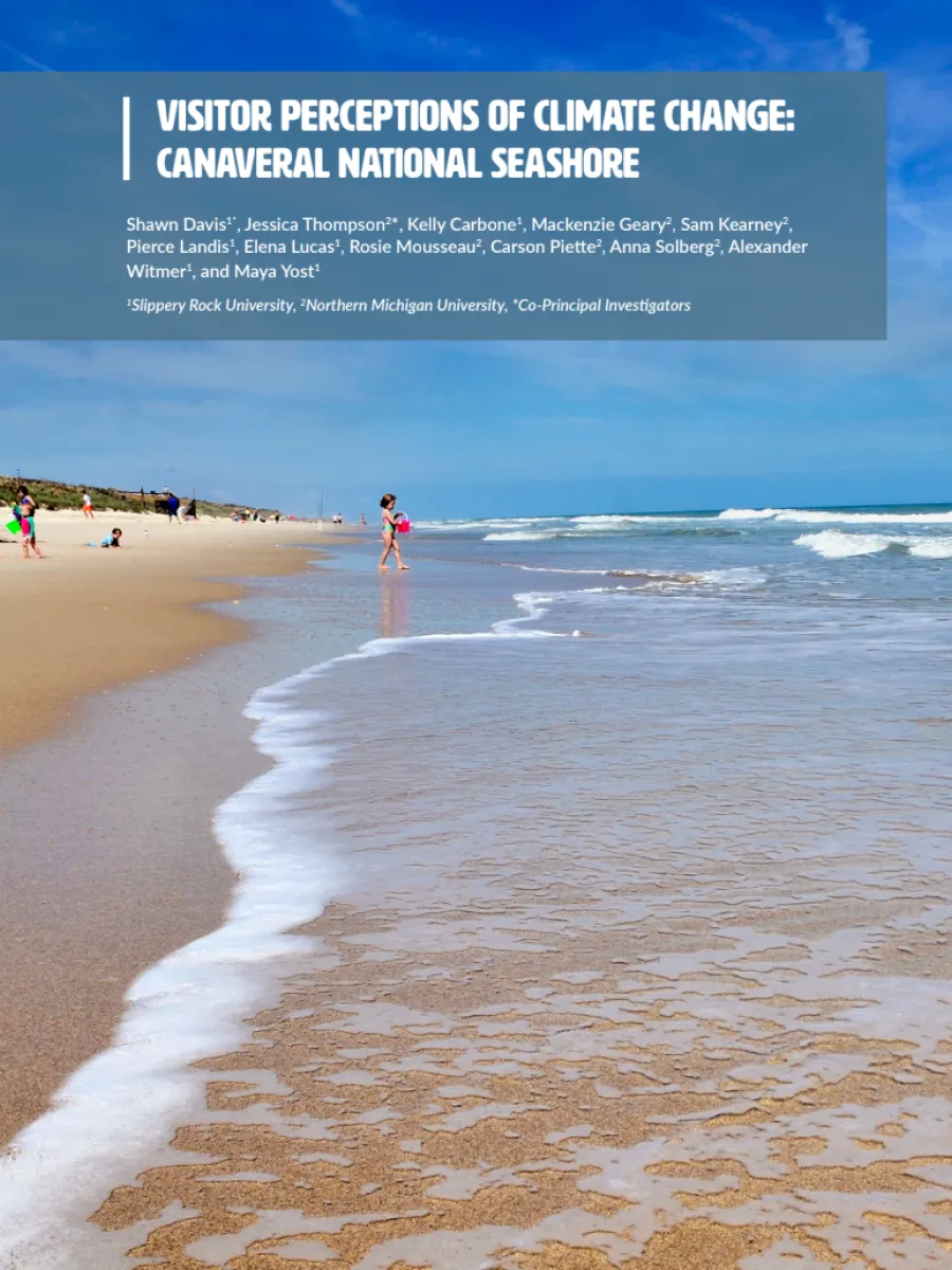 Cover image of Canaveral National Seashore report