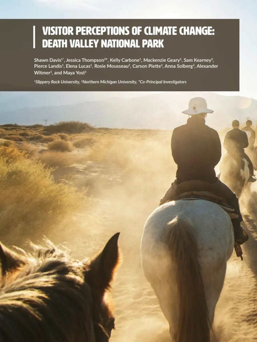 Cover image of Death Valley report