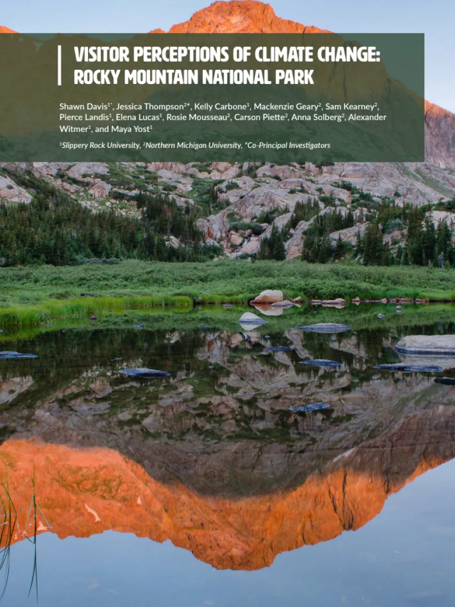 Cover image of Rocky Mountain National Park report