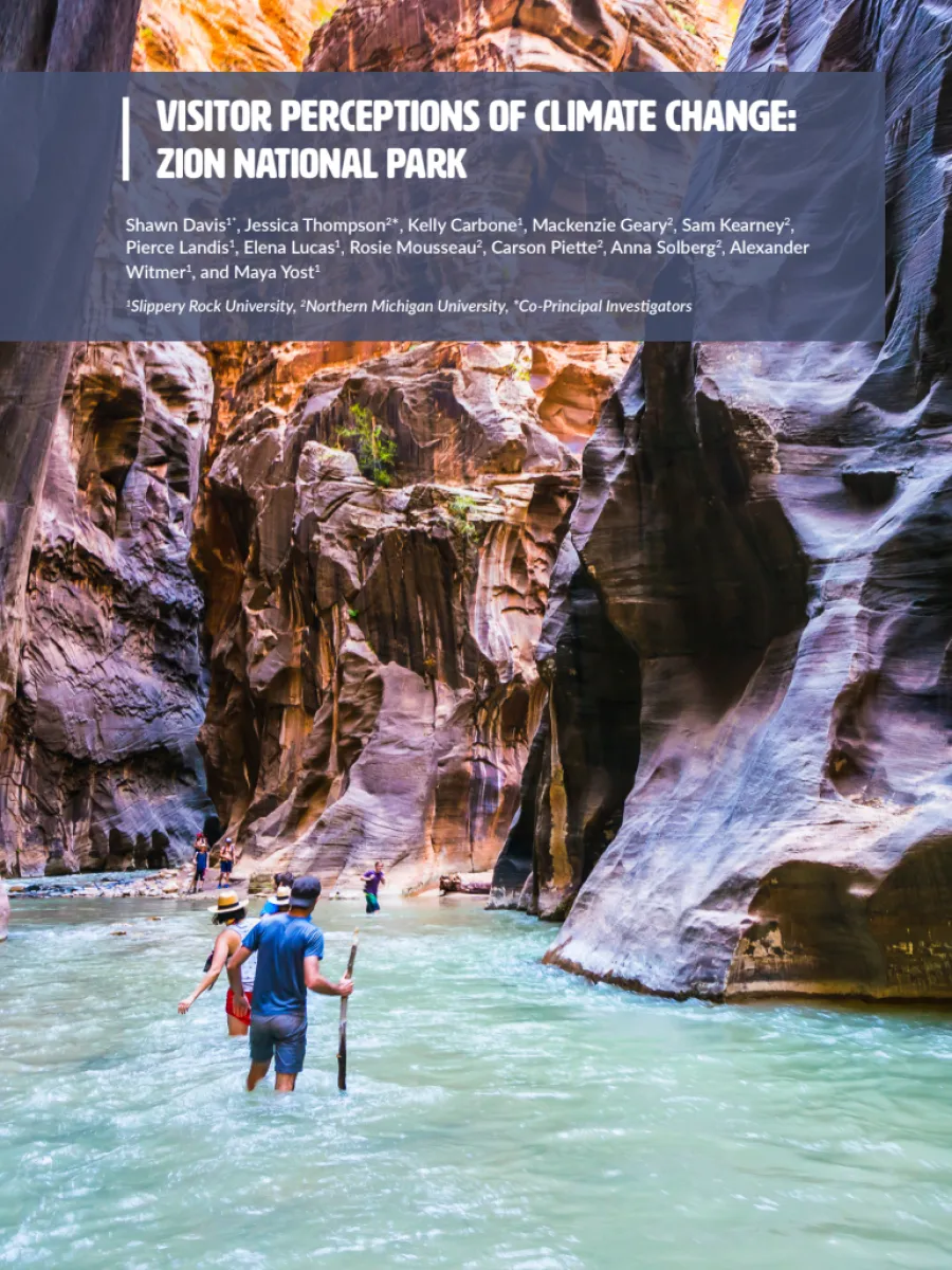 Cover image of Zion National Park report