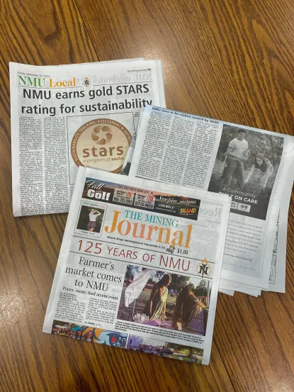 collage of Mining Journal paper features 