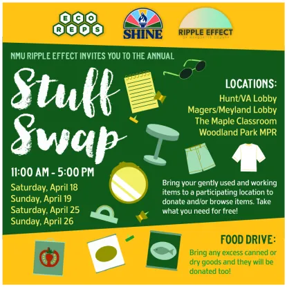 Stuff Swap is Saturday, April 18 & Sunday April 19 11 to 5 