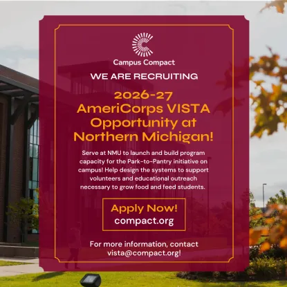 NMU is hiring an Americorps Vista
