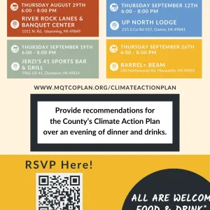 Community Climate Action Planning - Dialogue Dinners poster