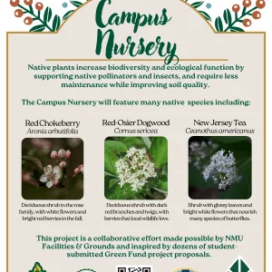Handout describing nursery & has examples of native plants in the nursery 