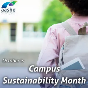 Campus Sustainability Month poster