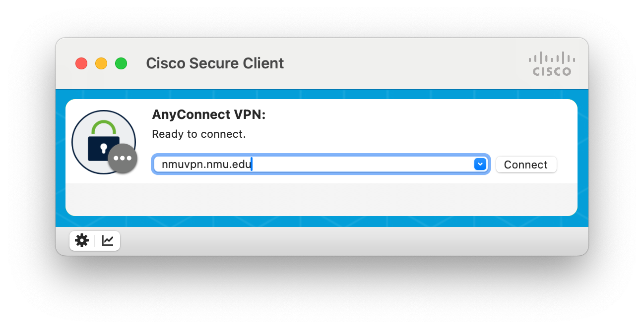 vpn ready to connect window