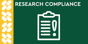 Research compliance clickable button