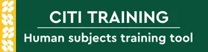 CITI Training header graphic