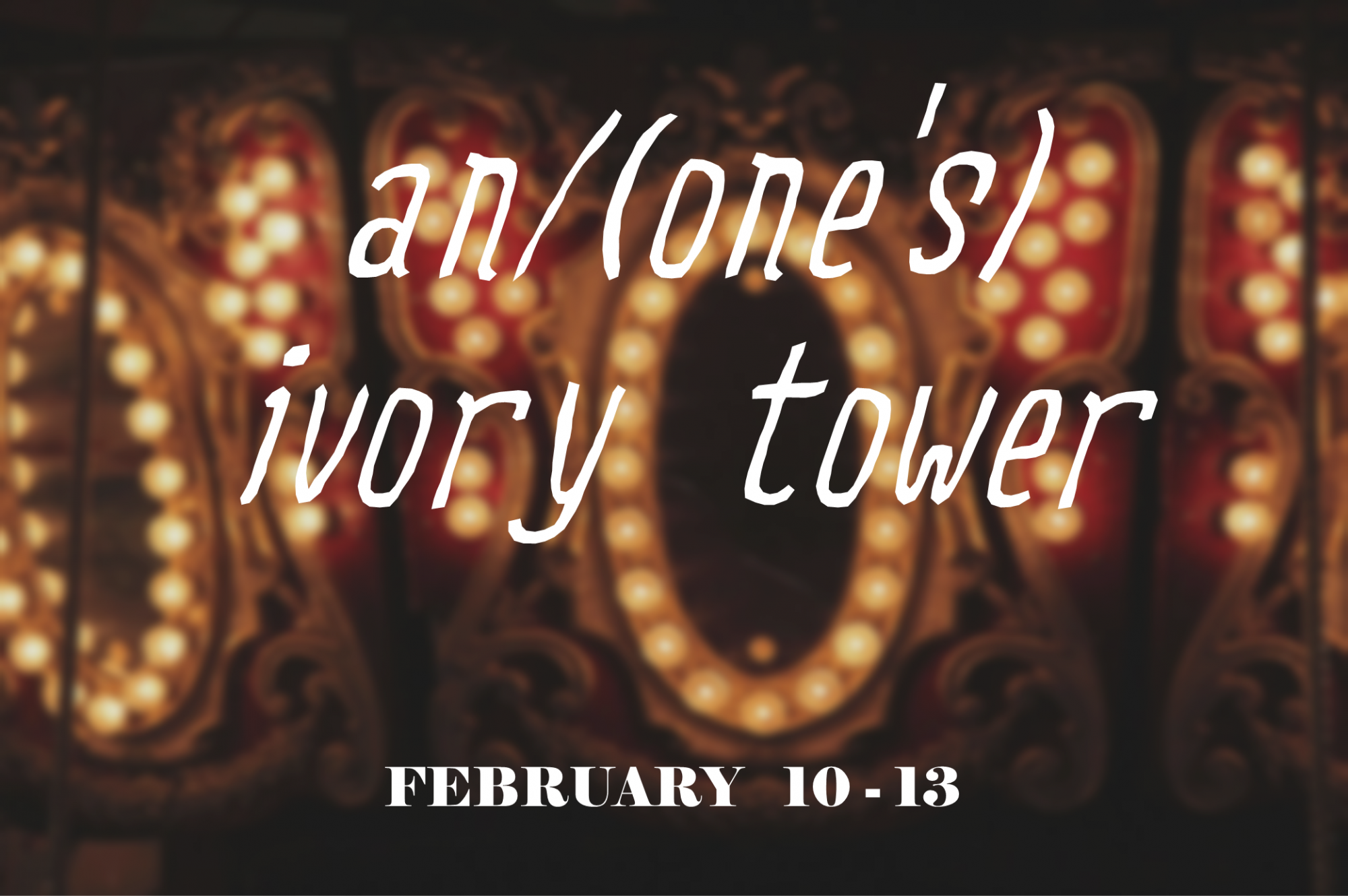 an/(one's) ivory tower