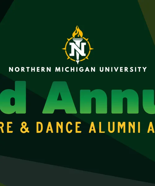 NMU Theatre and Dance 3rd Annual Alumni Awards Graphic