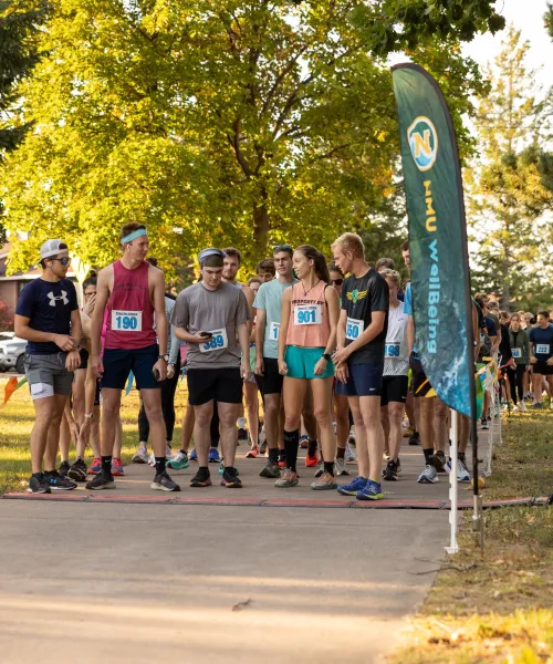Runners at the start of the 2024 Mind over Miles 5k